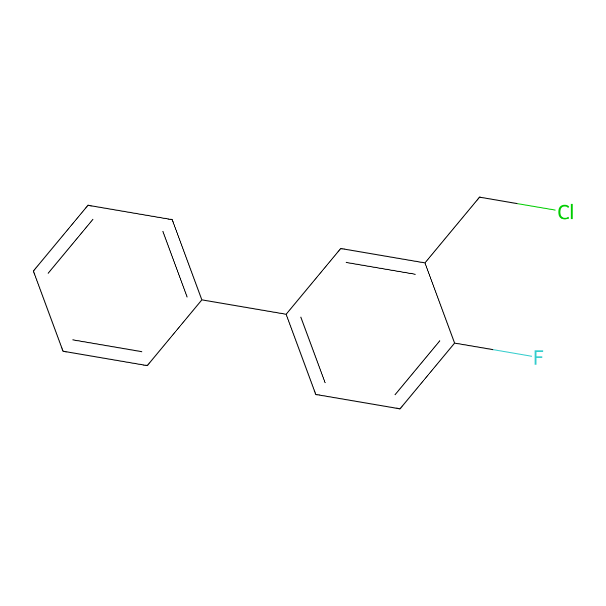 2-(Chloromethyl)-1-fluoro-4-phenylbenzene molecular structure, CAS 1214387-68-4