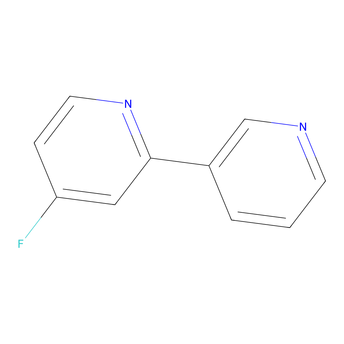 4-Fluoro-2-(pyridin-3-yl)pyridine molecular structure, CAS 1214387-71-9