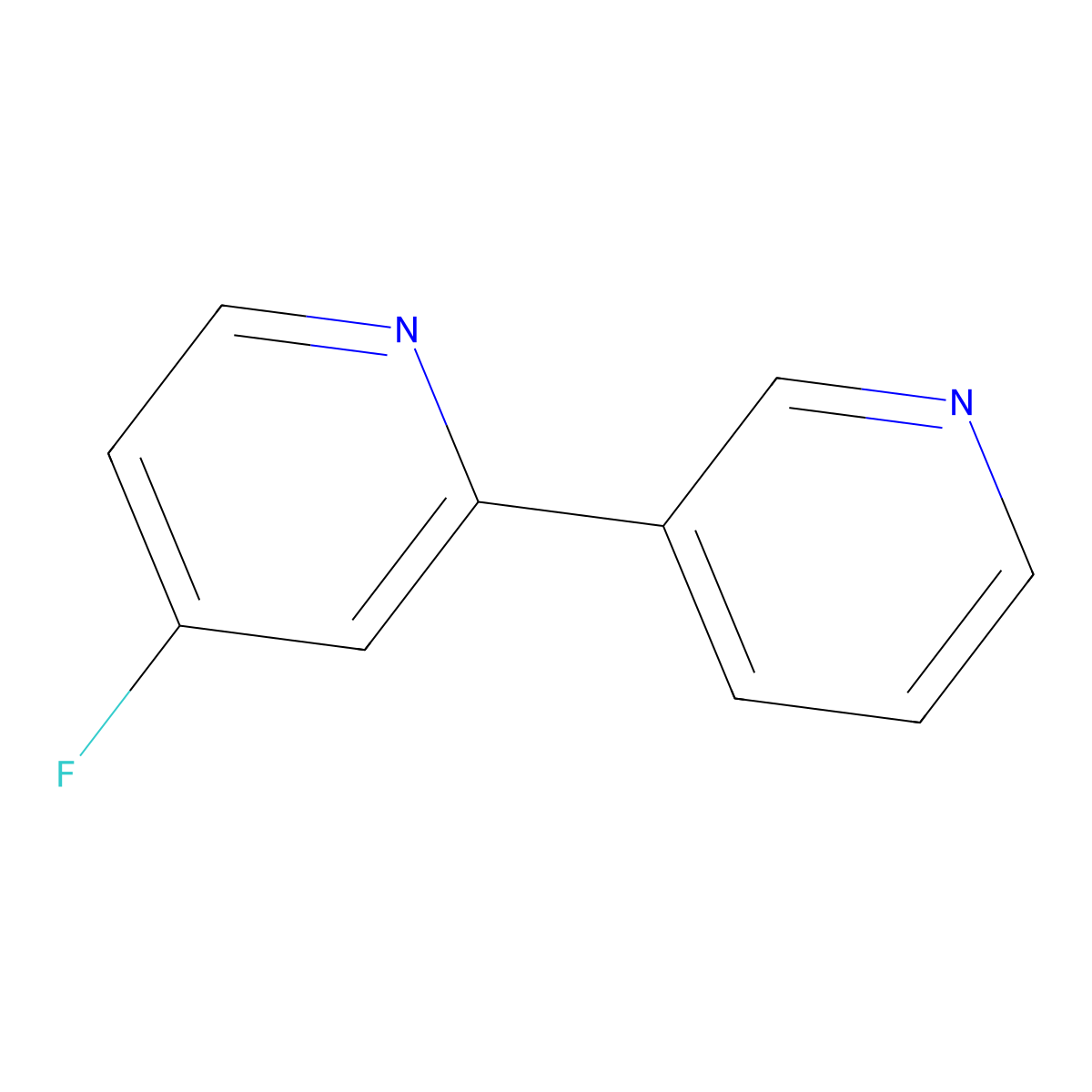 4-Fluoro-2-(pyridin-3-yl)pyridine molecular structure, CAS 1214387-71-9