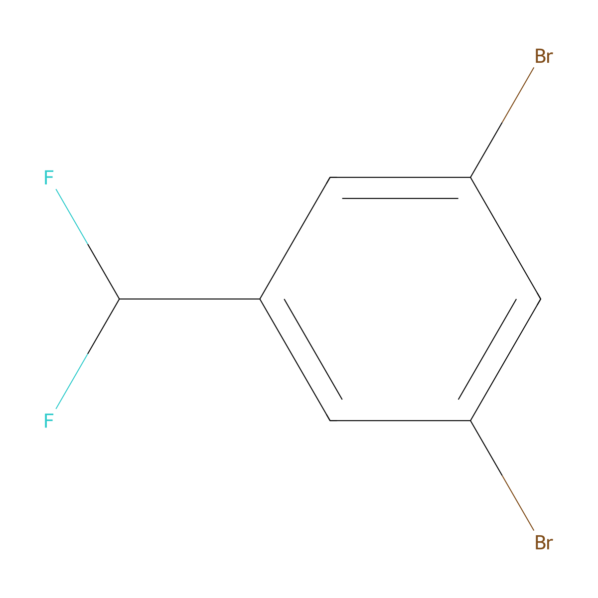 1,3-Dibromo-5-(difluoromethyl)benzene molecular structure, CAS 1214388-74-5