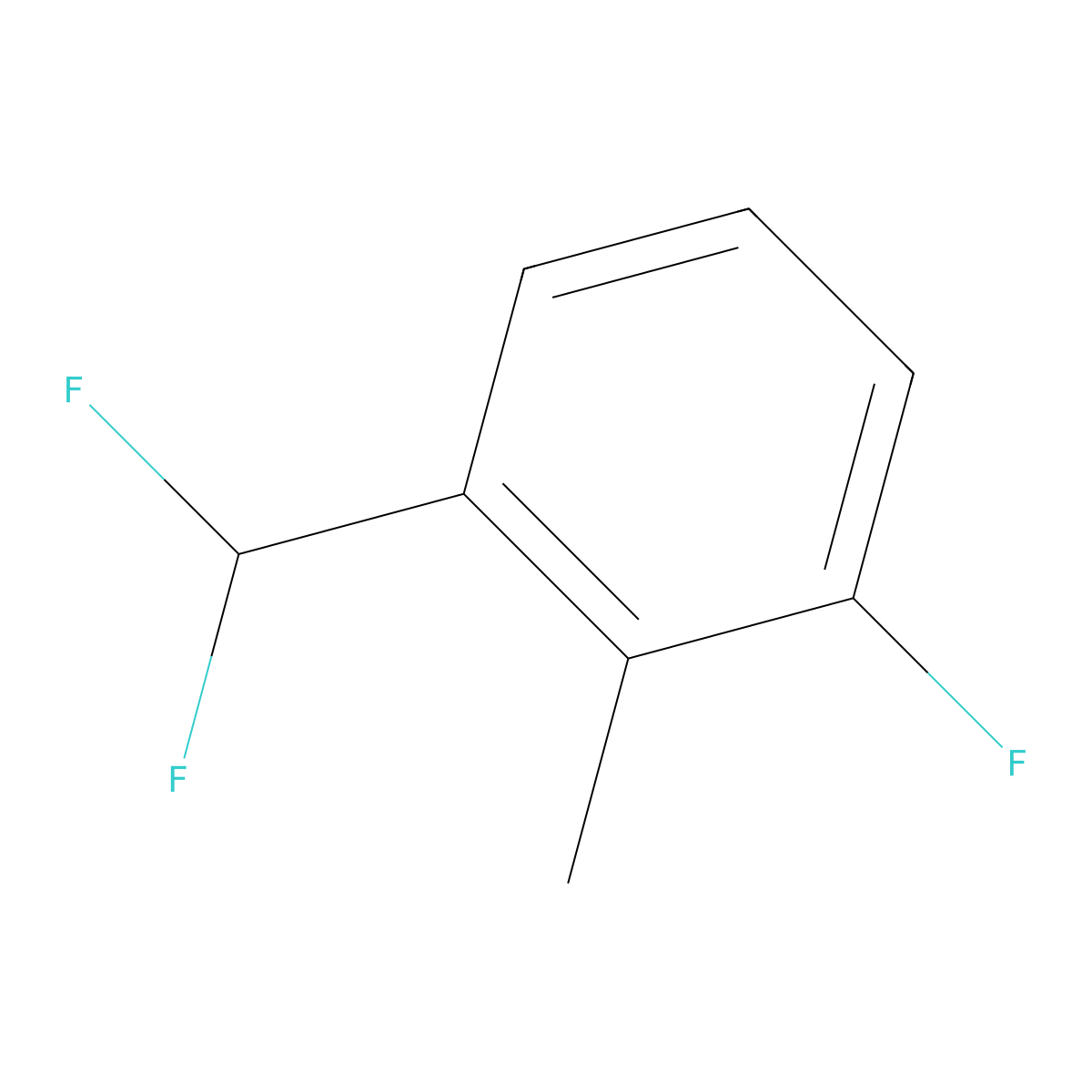 2-(Difluoromethyl)-6-fluorotoluene molecular structure, CAS 1214388-79-0