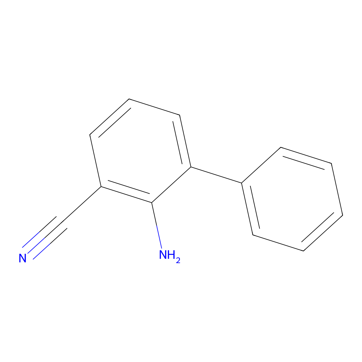 2-Amino-[1,1'-biphenyl]-3-carbonitrile molecular structure, CAS 1214388-94-9