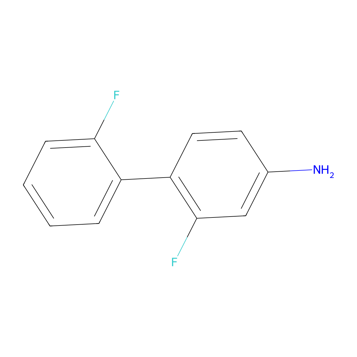 2',2-Difluorobiphenyl-4-amine molecular structure, CAS 1214389-98-6