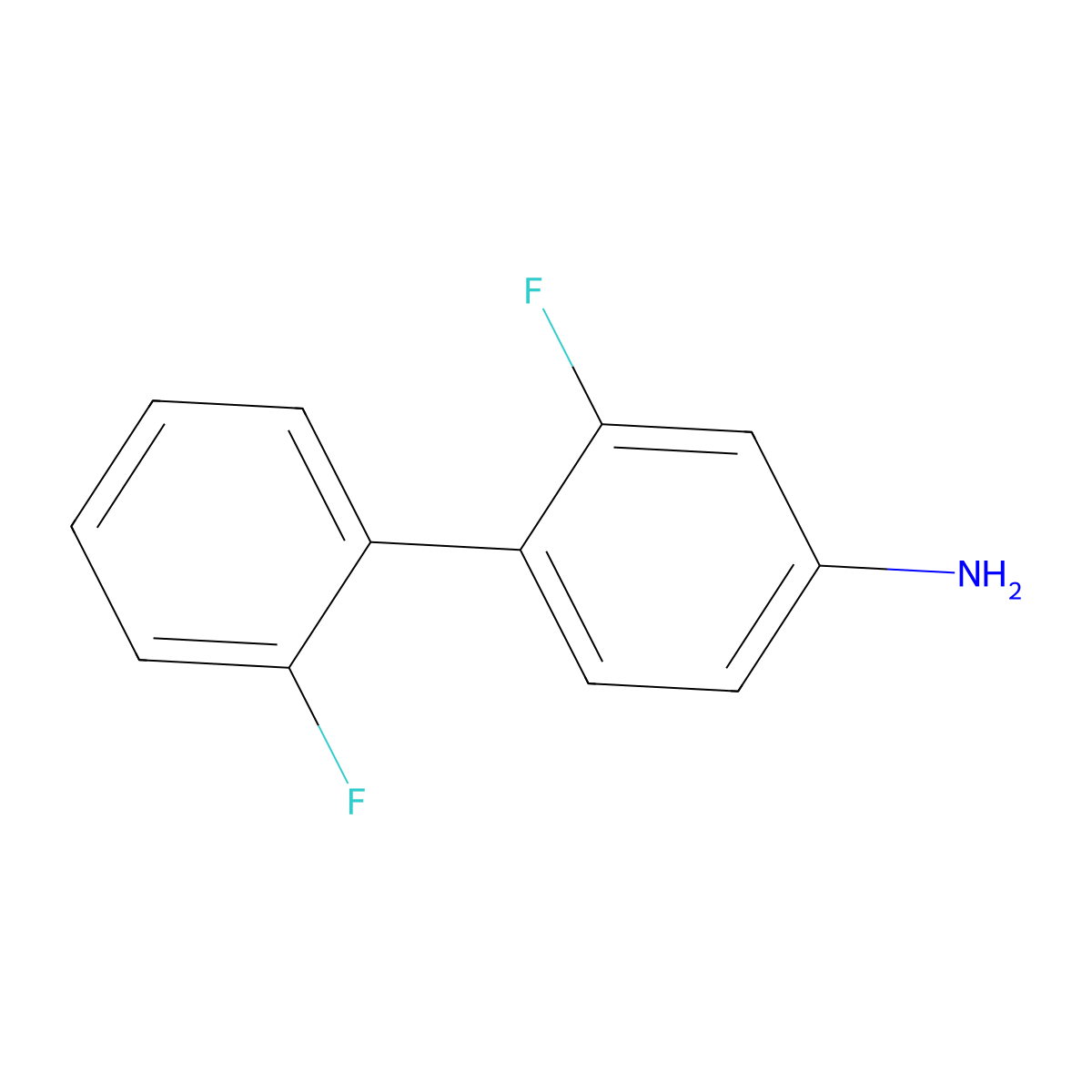 2',2-Difluorobiphenyl-4-amine molecular structure, CAS 1214389-98-6