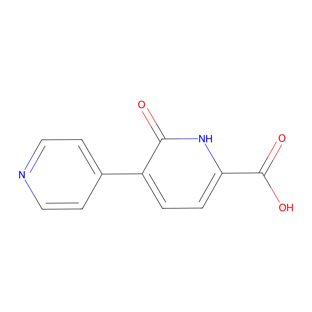 2-Oxo-1,2-dihydro-[3,4'-bipyridine]-6-carboxylic acid molecular structure, CAS 1214390-02-9