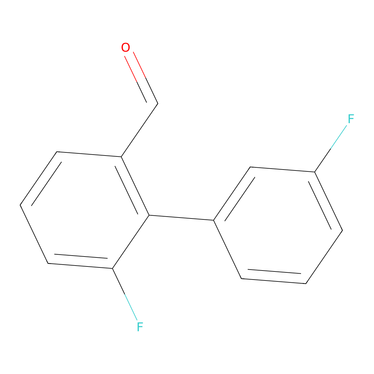 3',6-Difluorobiphenyl-2-carbaldehyde molecular structure, CAS 1214390-07-4