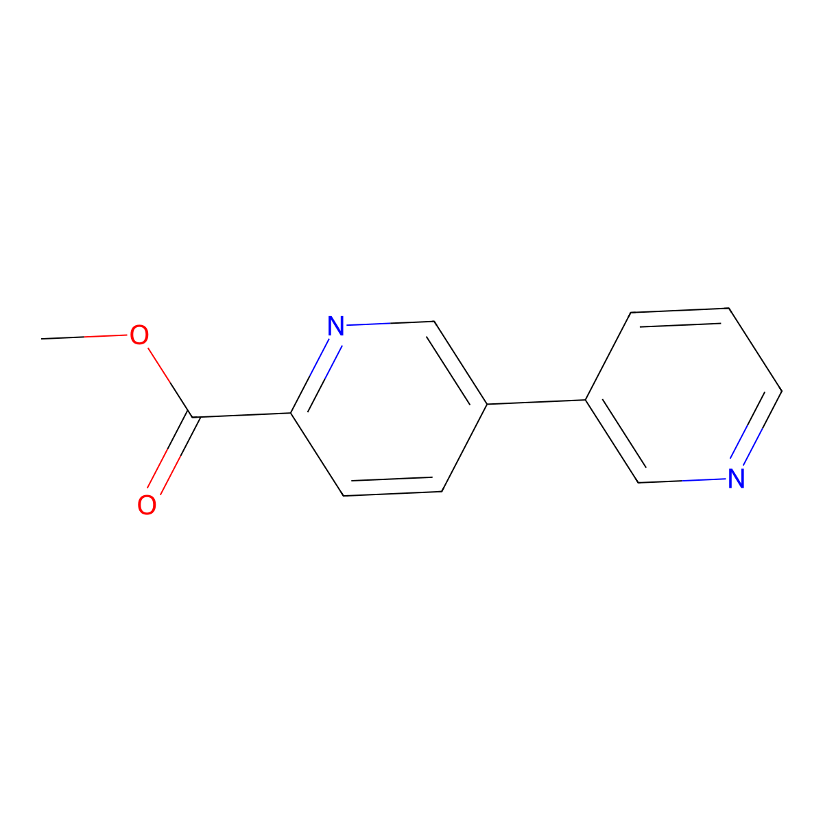Methyl [3,3'-bipyridine]-6-carboxylate molecular structure, CAS 1214390-27-8