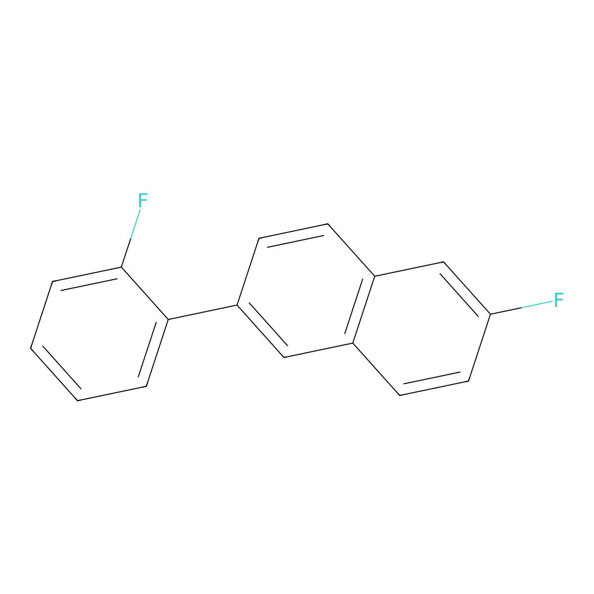 2-Fluoro-6-(2-fluorophenyl)naphthalene molecular structure, CAS 1214391-76-0