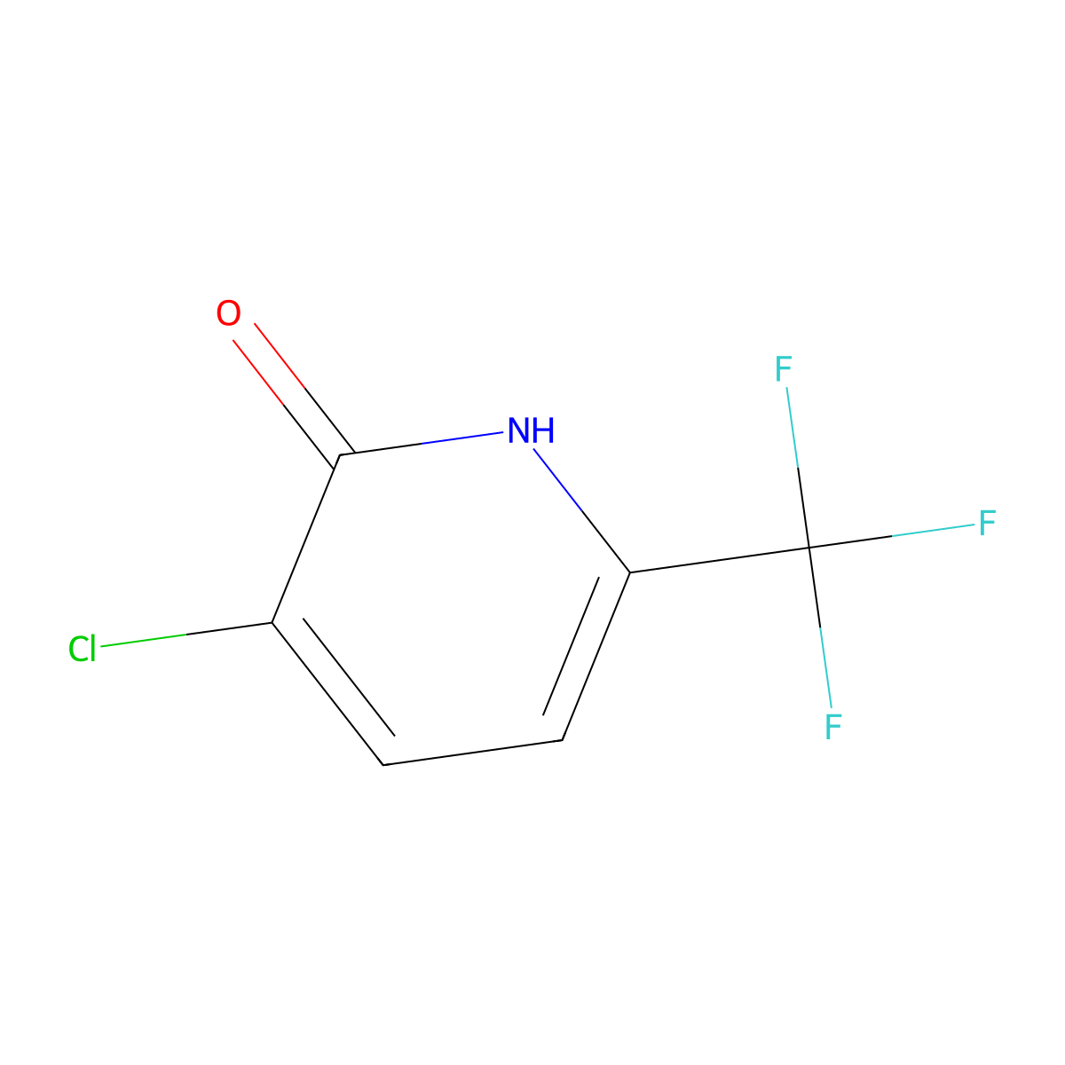 3-Chloro-2-hydroxy-6-(trifluoromethyl)pyridine molecular structure, CAS 1214391-77-1