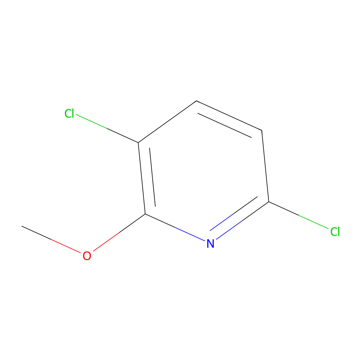 3,6-Dichloro-2-methoxypyridine molecular structure, CAS 1214391-95-3