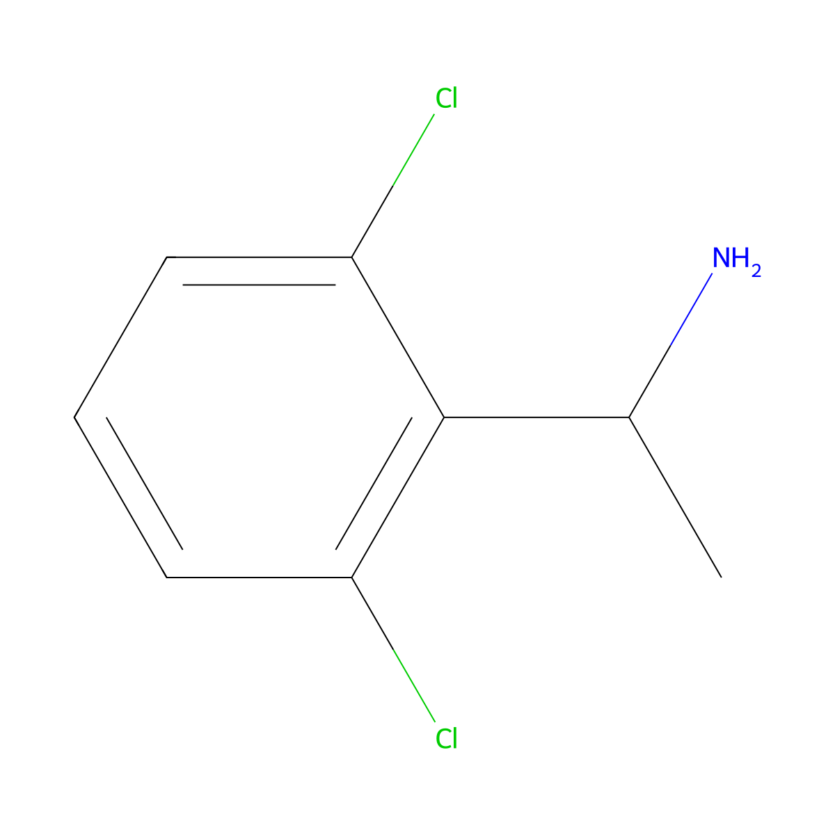 (S)-1-(2,6-dichlorophenyl)ethanamine molecular structure, CAS 121443-79-6