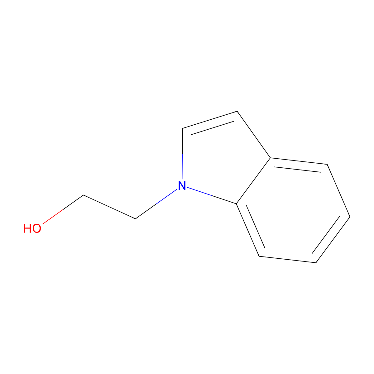 1H-Indole-1-ethanol molecular structure, CAS 121459-15-2