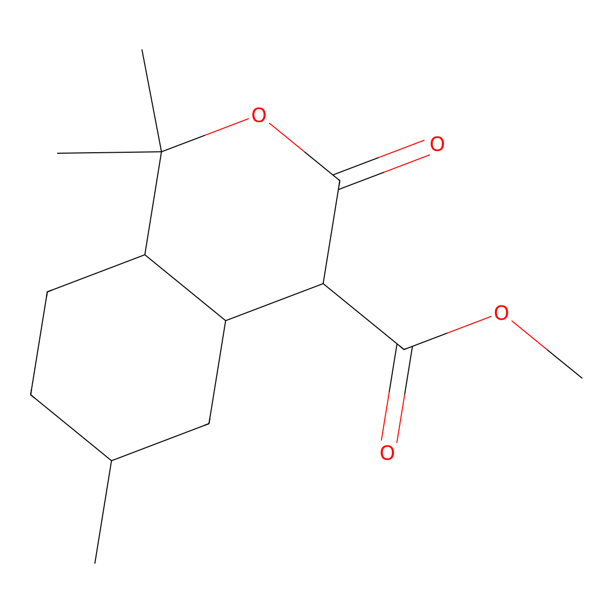 methyl 1,1,6-trimethyl-3-oxooctahydro-1H-isochromene-4-carboxylate molecular structure, CAS 1214629-66-9