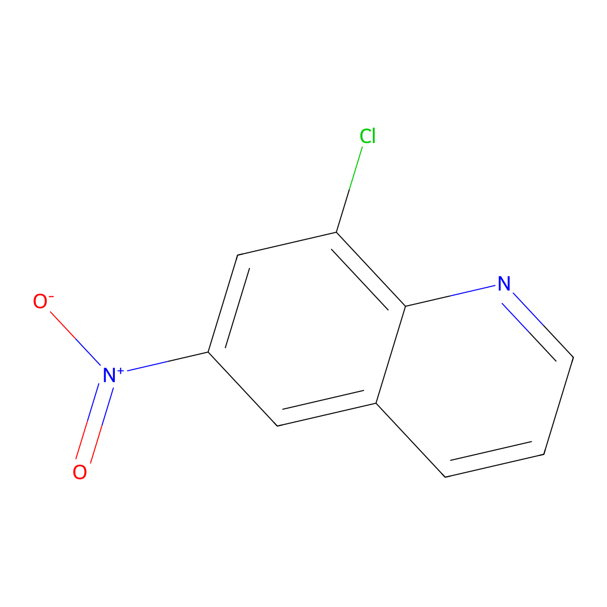 8-Chloro-6-nitroquinoline molecular structure, CAS 121465-04-1