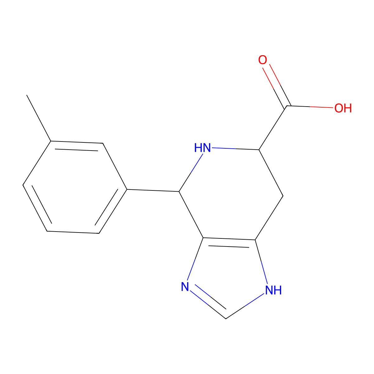 4-(3-Methylphenyl)-3H,4H,5H,6H,7H-imidazo[4,5-c]pyridine-6-carboxylic acid molecular structure, CAS 1214662-63-1
