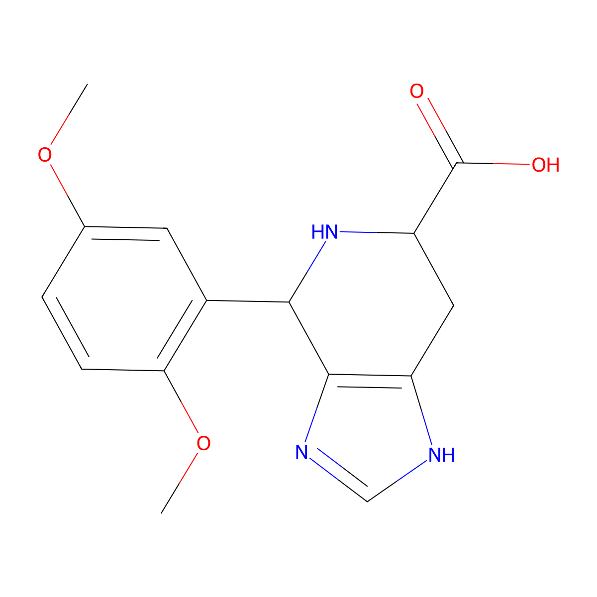 4-(2,5-Dimethoxyphenyl)-3H,4H,5H,6H,7H-imidazo[4,5-c]pyridine-6-carboxylic acid molecular structure, CAS 1214707-77-3