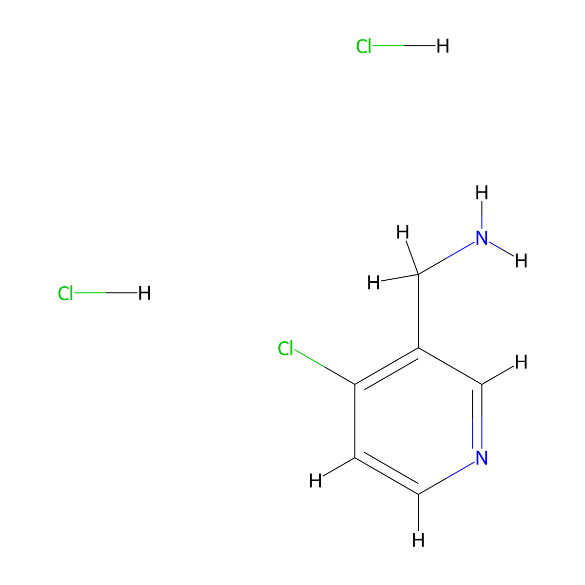 1-(4-Chloropyridin-3-yl)methanamine dihydrochloride molecular structure, CAS 1214729-76-6