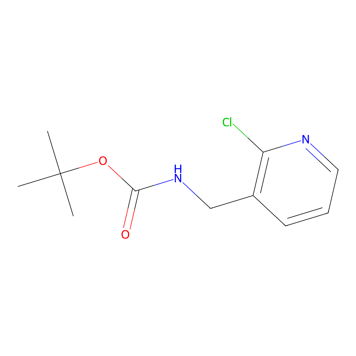 3-(Boc-aminomethyl)-2-chloropyridine molecular structure, CAS 1214729-89-1