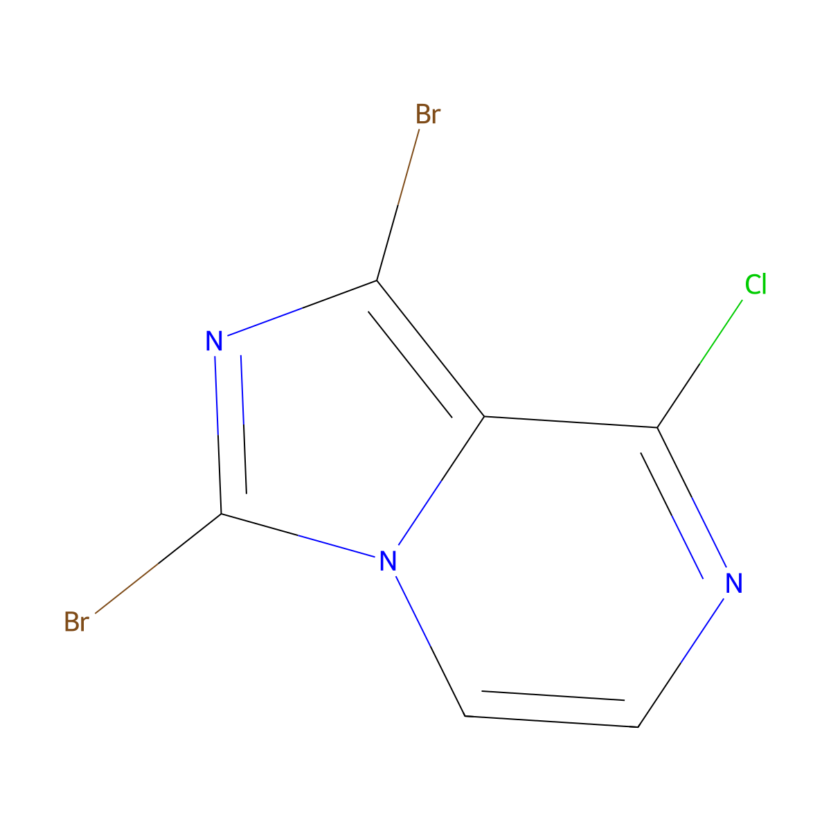 1,3-Dibromo-8-chloroimidazo[1,5-a]pyrazine molecular structure, CAS 1214742-88-7