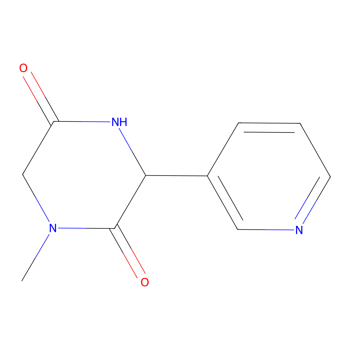 1-Methyl-3-pyridin-3-ylpiperazine-2,5-dione molecular structure, CAS 1214813-89-4