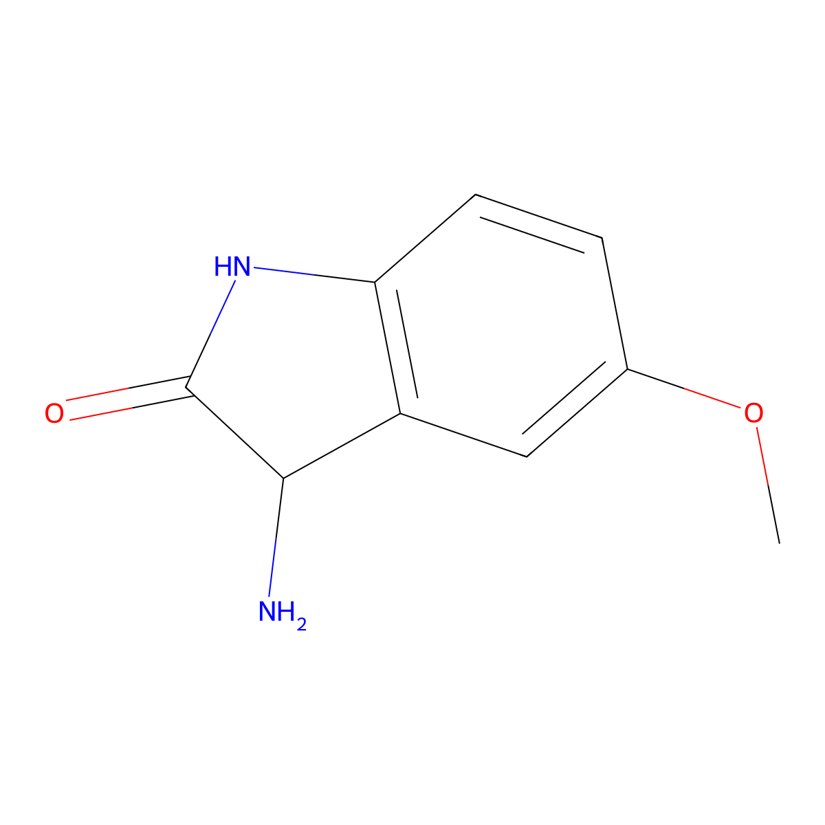 3-amino-5-methoxy-2,3-dihydro-1H-indol-2-one molecular structure, CAS 1214834-69-1