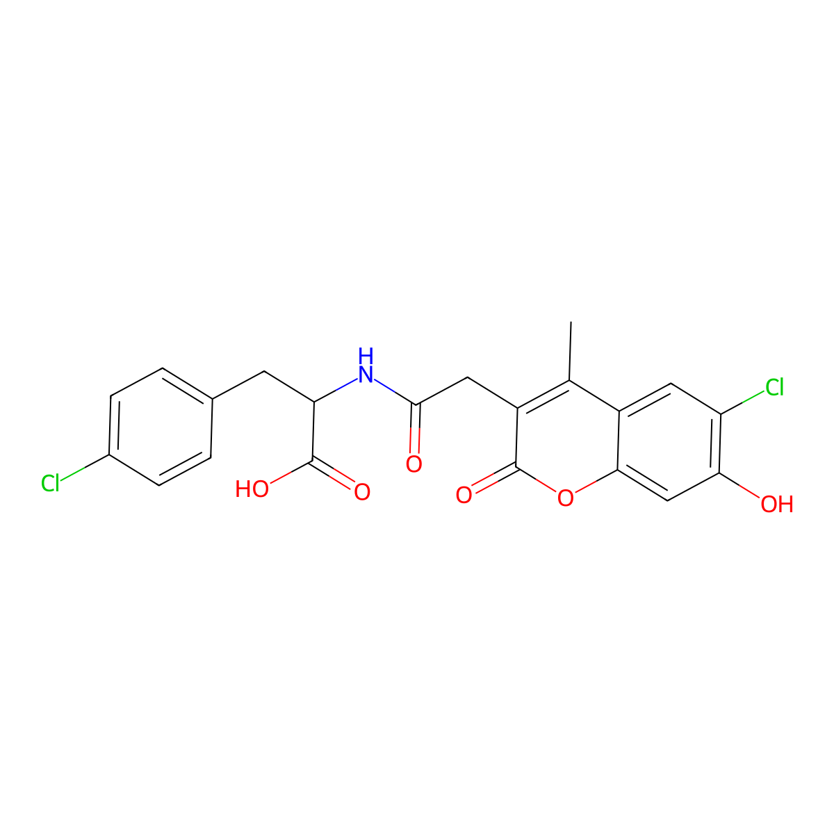C21H17Cl2NO6 molecular structure, CAS 1214835-96-7
