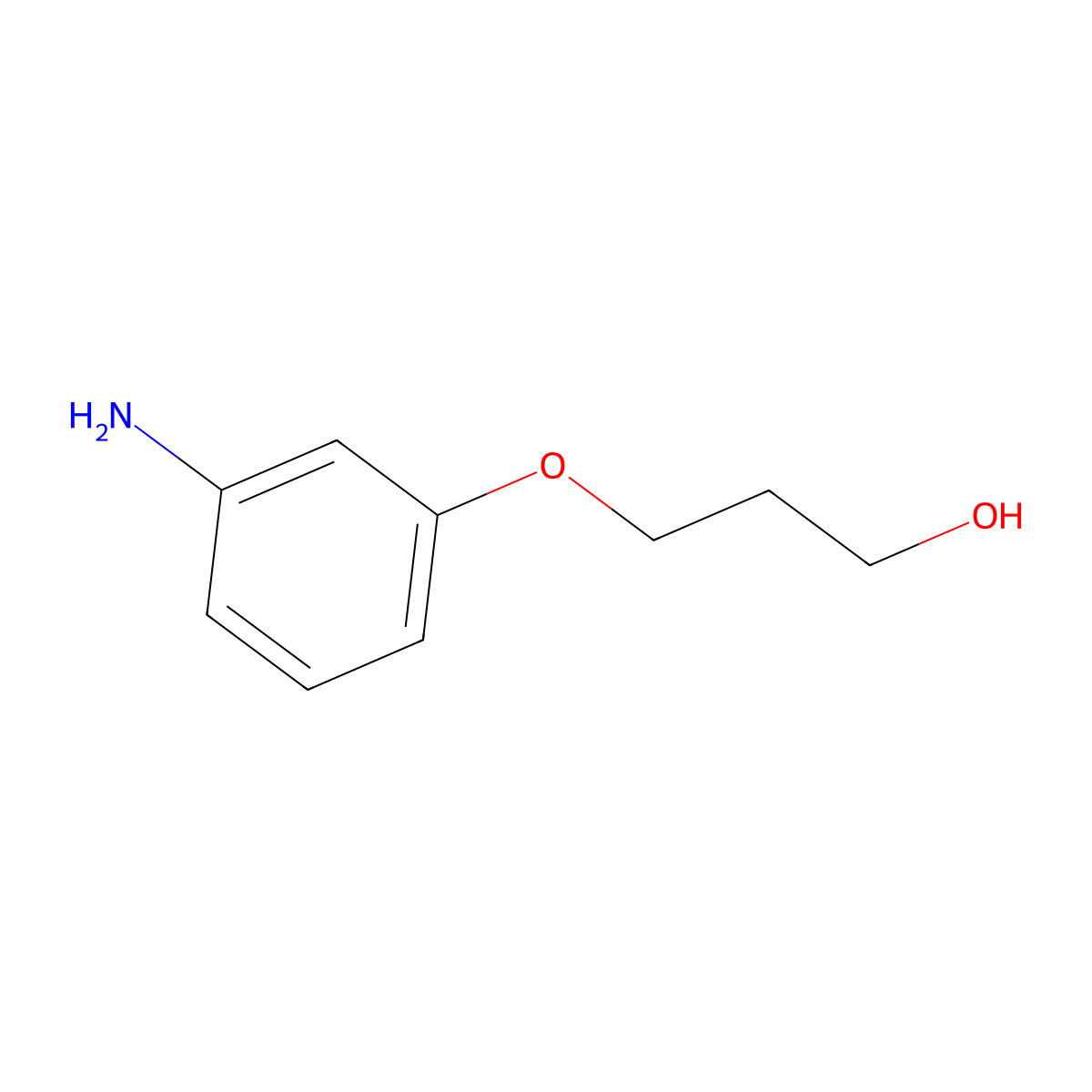 3-(3-Aminophenoxy)propan-1-ol molecular structure, CAS 121486-70-2