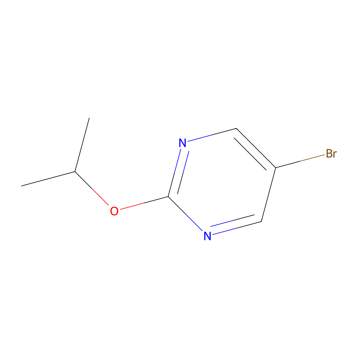 5-Bromo-2-isopropoxypyrimidine molecular structure, CAS 121487-12-5