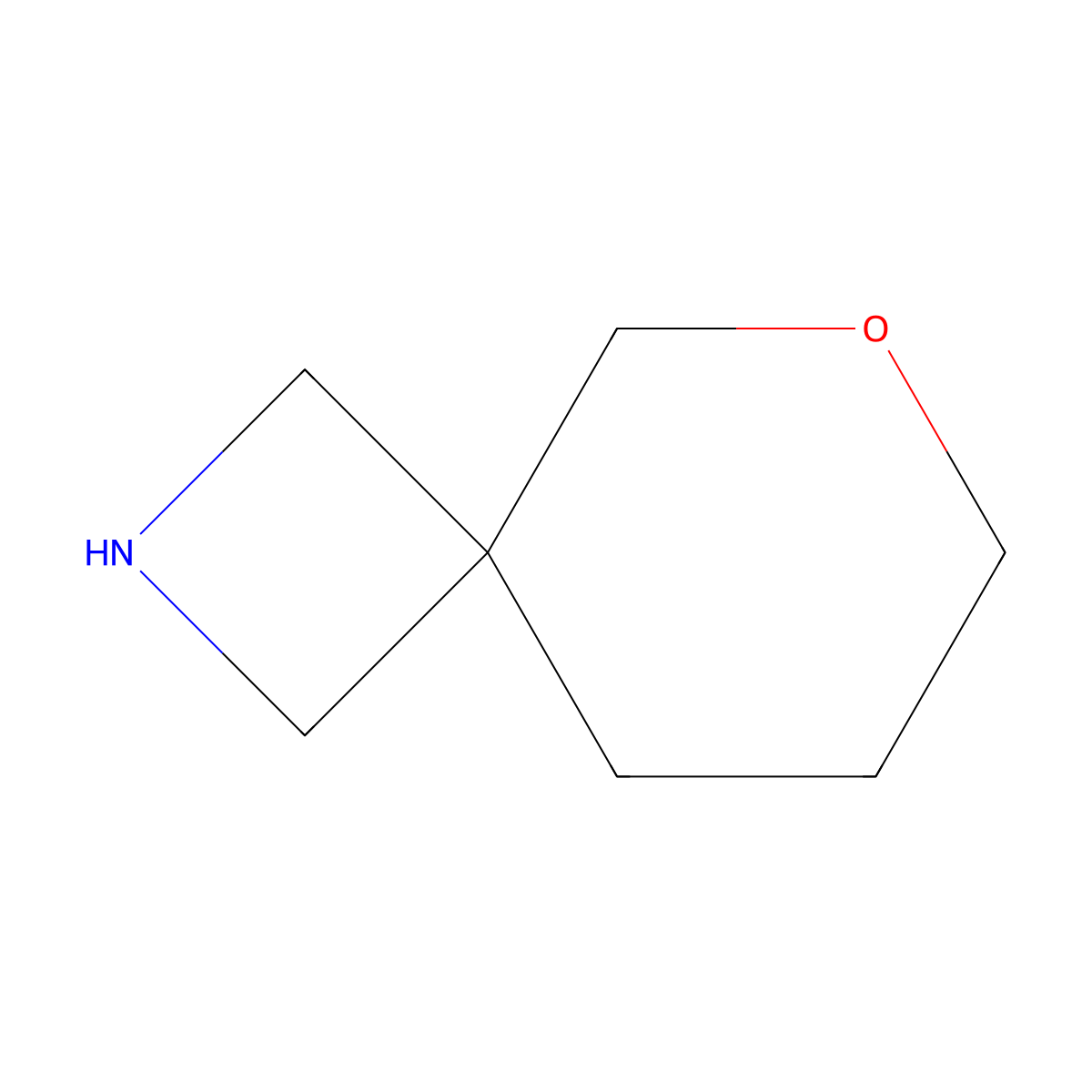 6-Oxa-2-azaspiro(3.5)nonane molecular structure, CAS 1214875-08-7