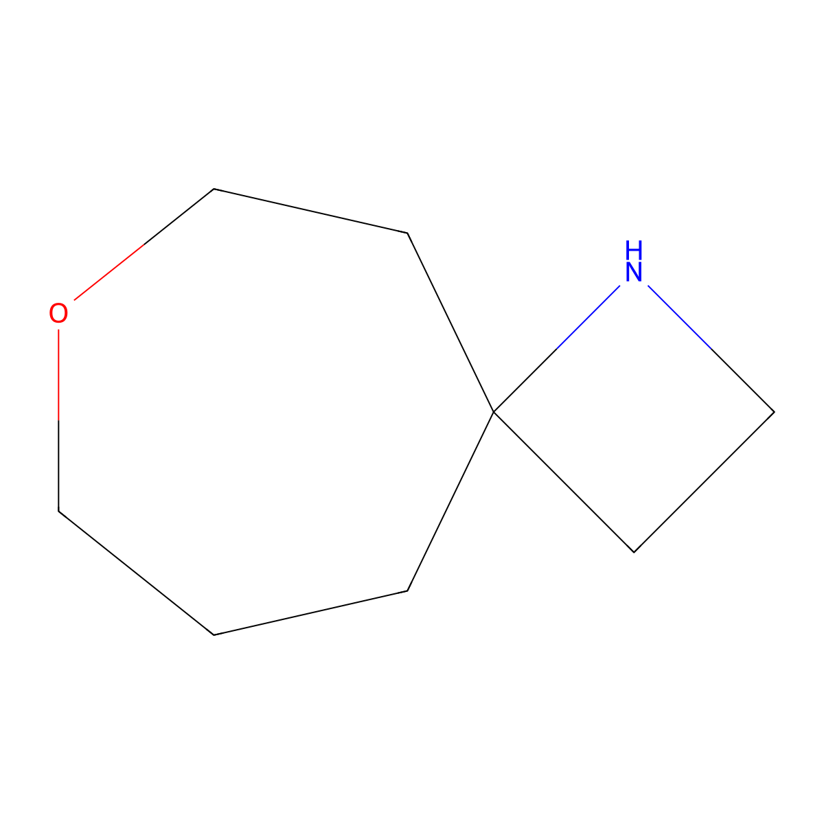 7-Oxa-1-azaspiro[3.6]decane molecular structure, CAS 1214875-16-7