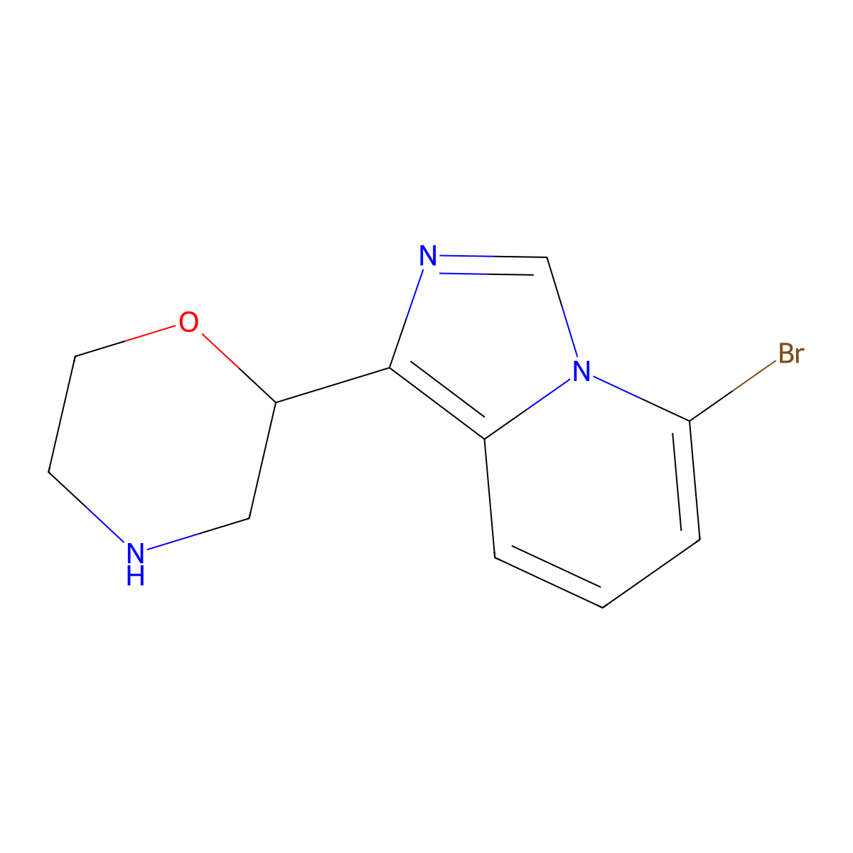 2-(5-Bromoimidazo[1,5-a]pyridin-1-yl)morpholine molecular structure, CAS 1214875-21-4