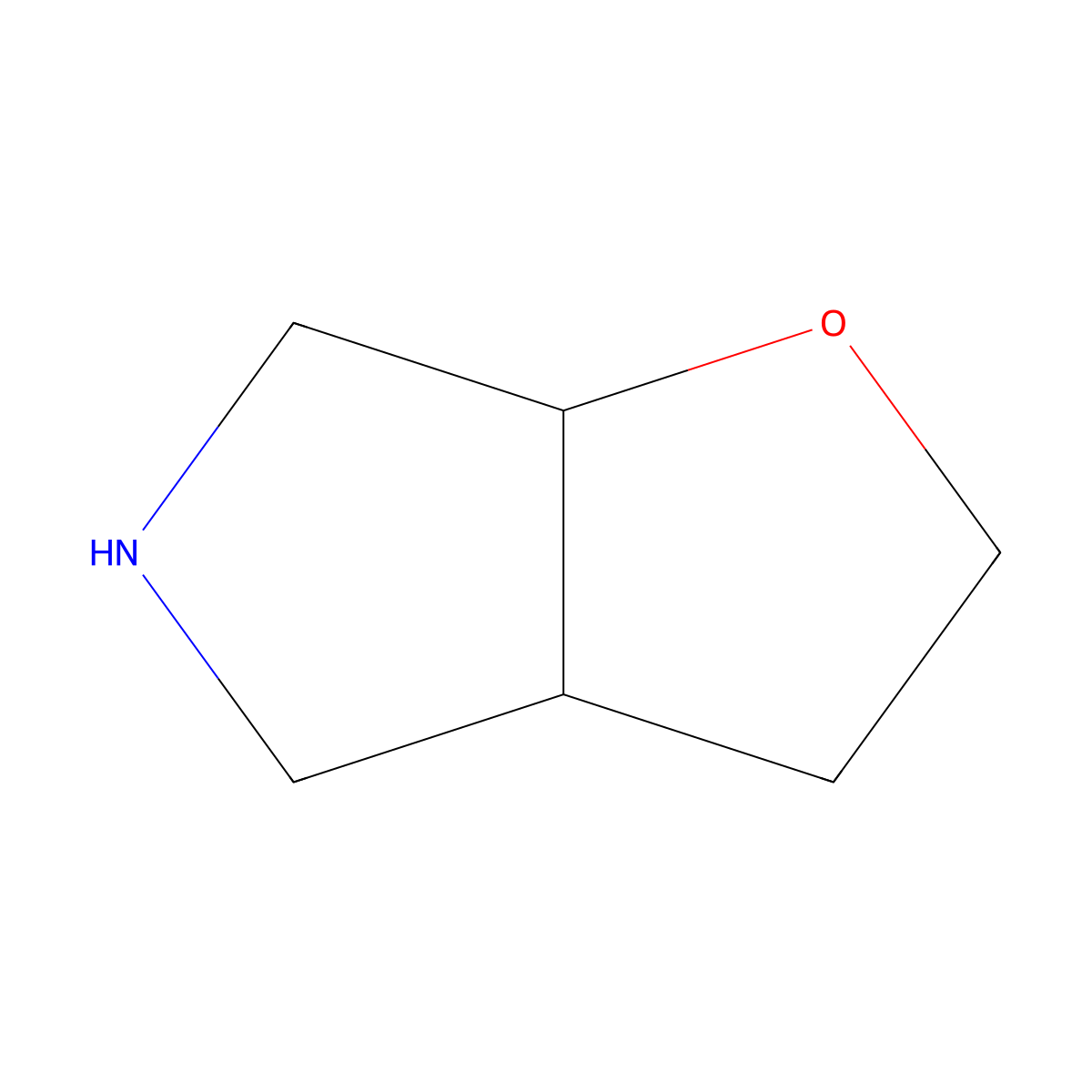 Hexahydro-2H-furo(2,3-c)pyrrole molecular structure, CAS 1214875-23-6