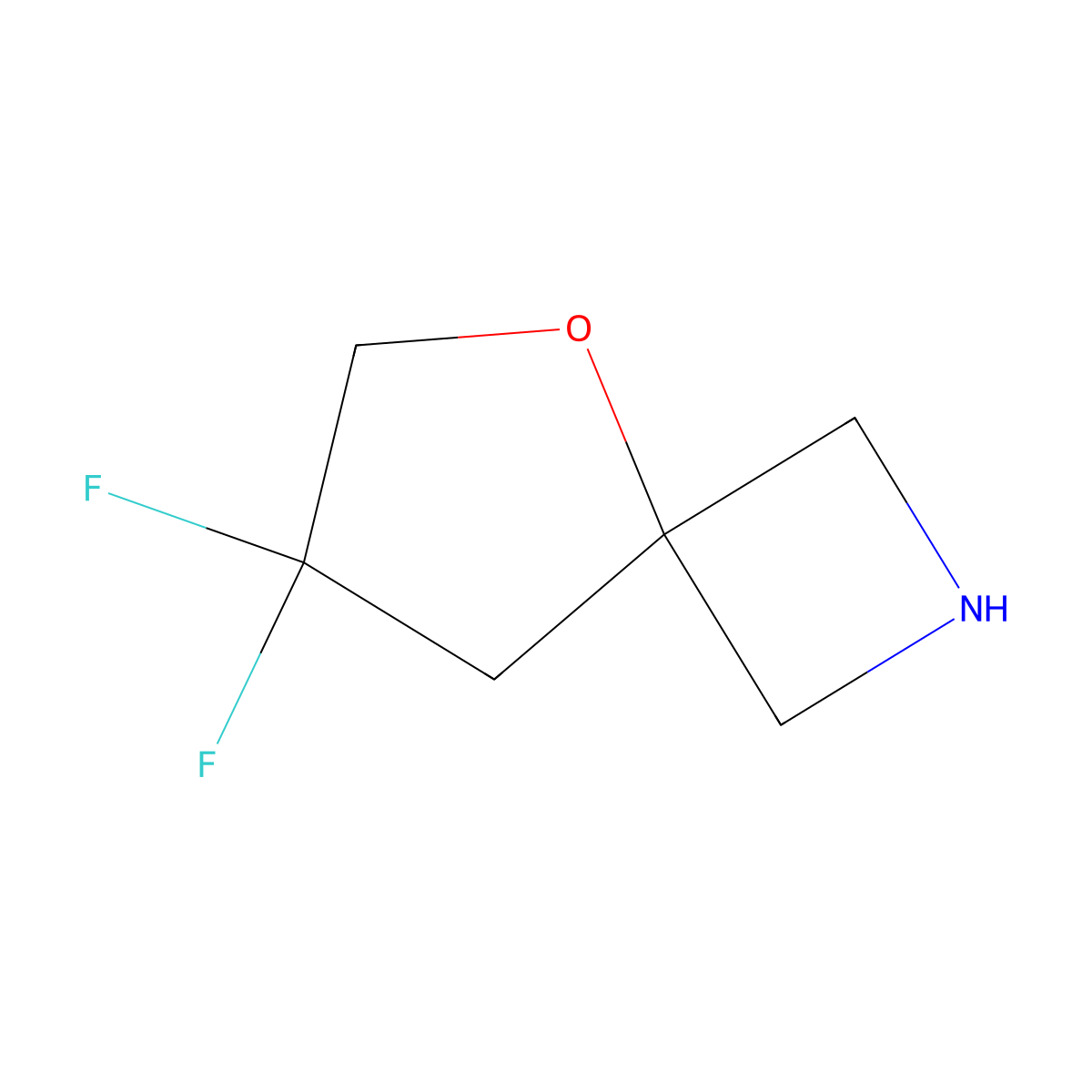7,7-Difluoro-5-oxa-2-azaspiro[3.4]octane molecular structure, CAS 1214875-26-9