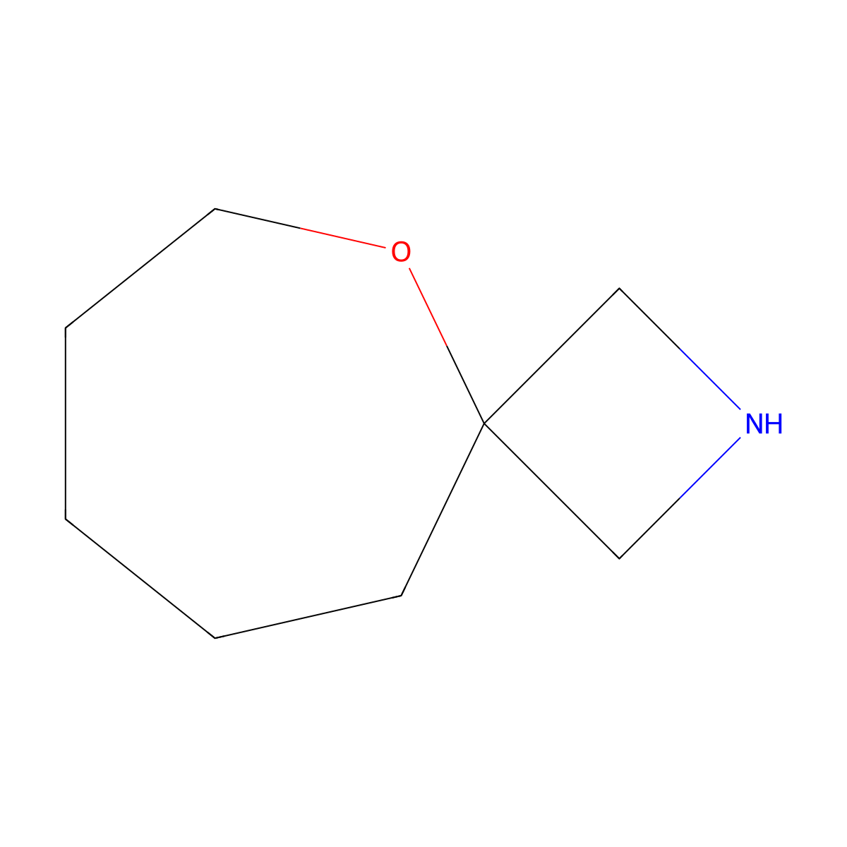 5-Oxa-2-azaspiro[3.6]decane molecular structure, CAS 1214875-33-8