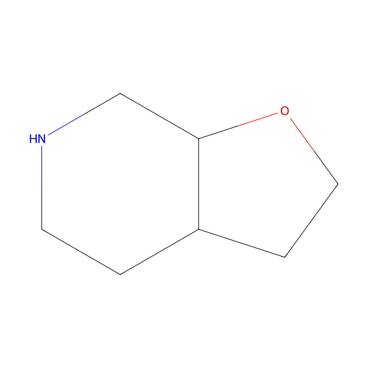Octahydrofuro[2,3-c]pyridine molecular structure, CAS 1214875-35-0