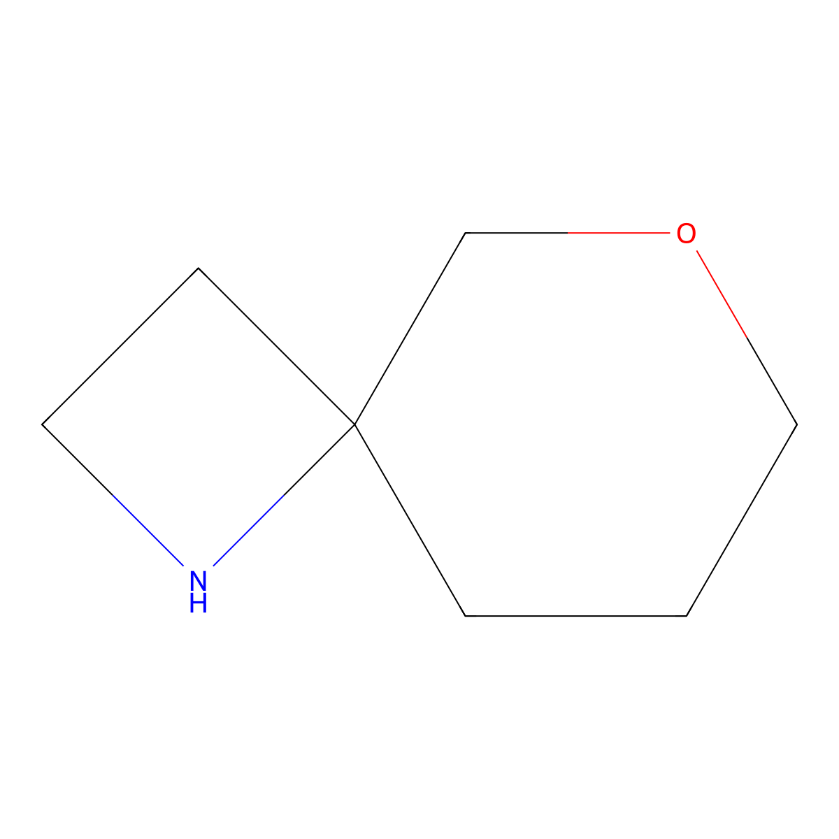 6-Oxa-1-azaspiro[3.5]nonane molecular structure, CAS 1214875-46-3