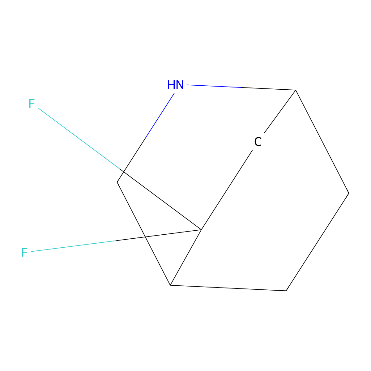 5,5-Difluoro-2-azabicyclo[2.2.2]octane molecular structure, CAS 1214875-50-9