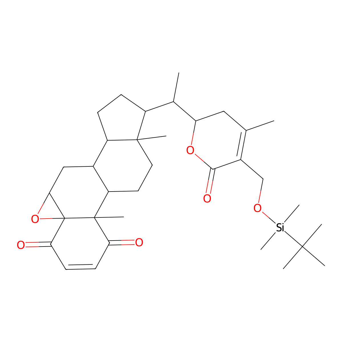 4-oxo-27-TBDMS Withaferin A molecular structure, CAS 1214886-31-3