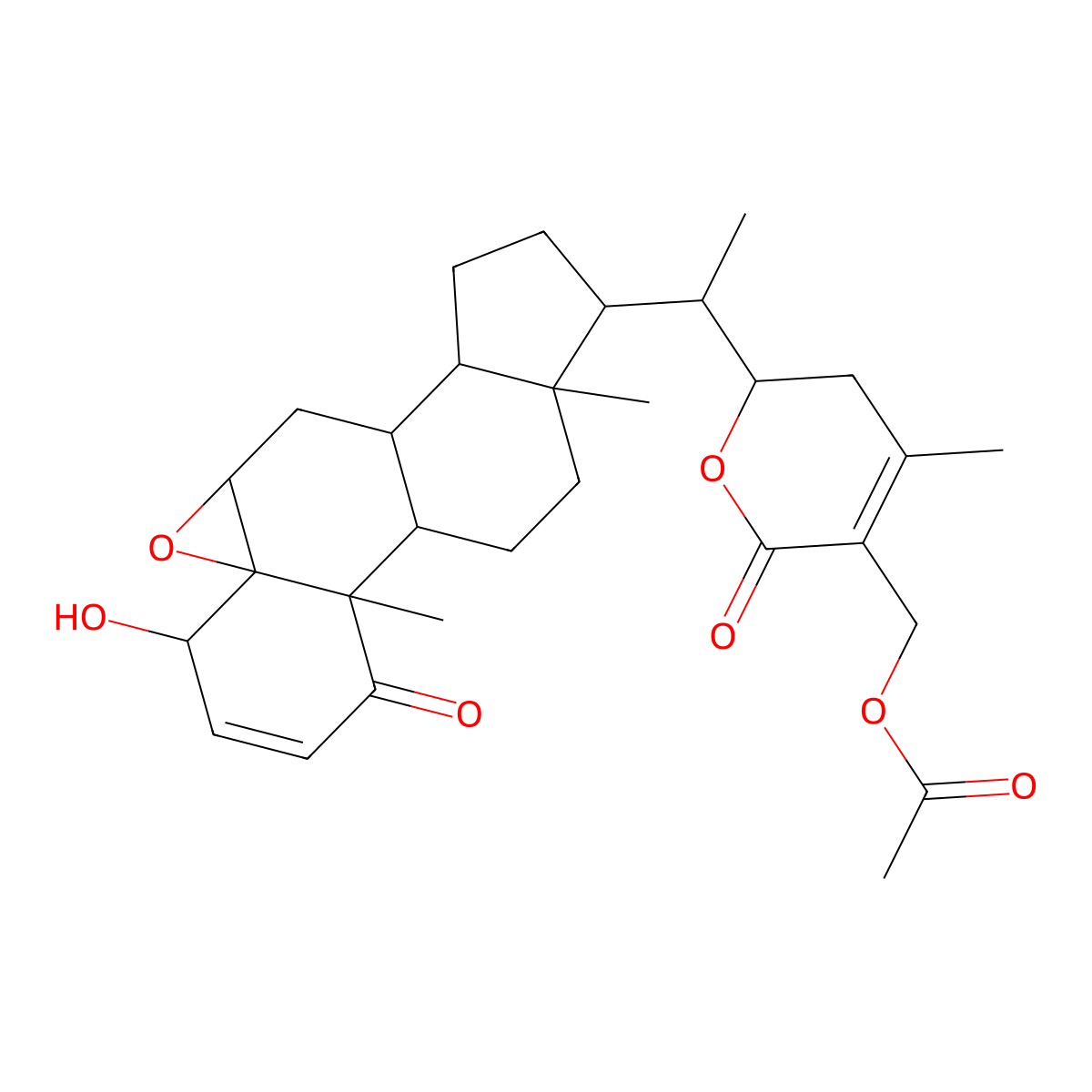 27-O-acetyl-withaferin A molecular structure, CAS 1214886-35-7