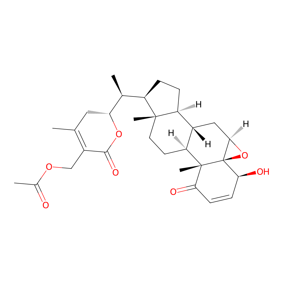 27-O-acetyl-withaferin A molecular structure, CAS 1214886-35-7