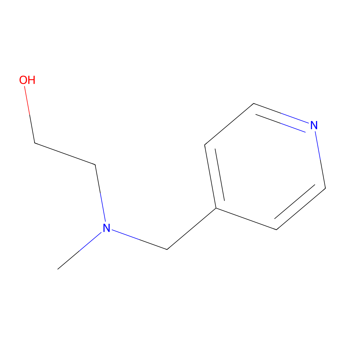 2-(Methyl(pyridin-4-ylmethyl)amino)ethanol molecular structure, CAS 121489-11-0