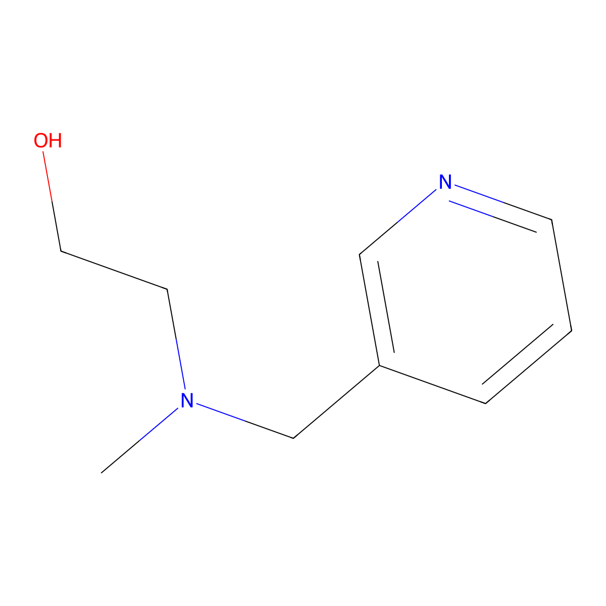 2-(Methyl-pyridin-3-ylmethyl-amino)-ethanol molecular structure, CAS 121489-14-3