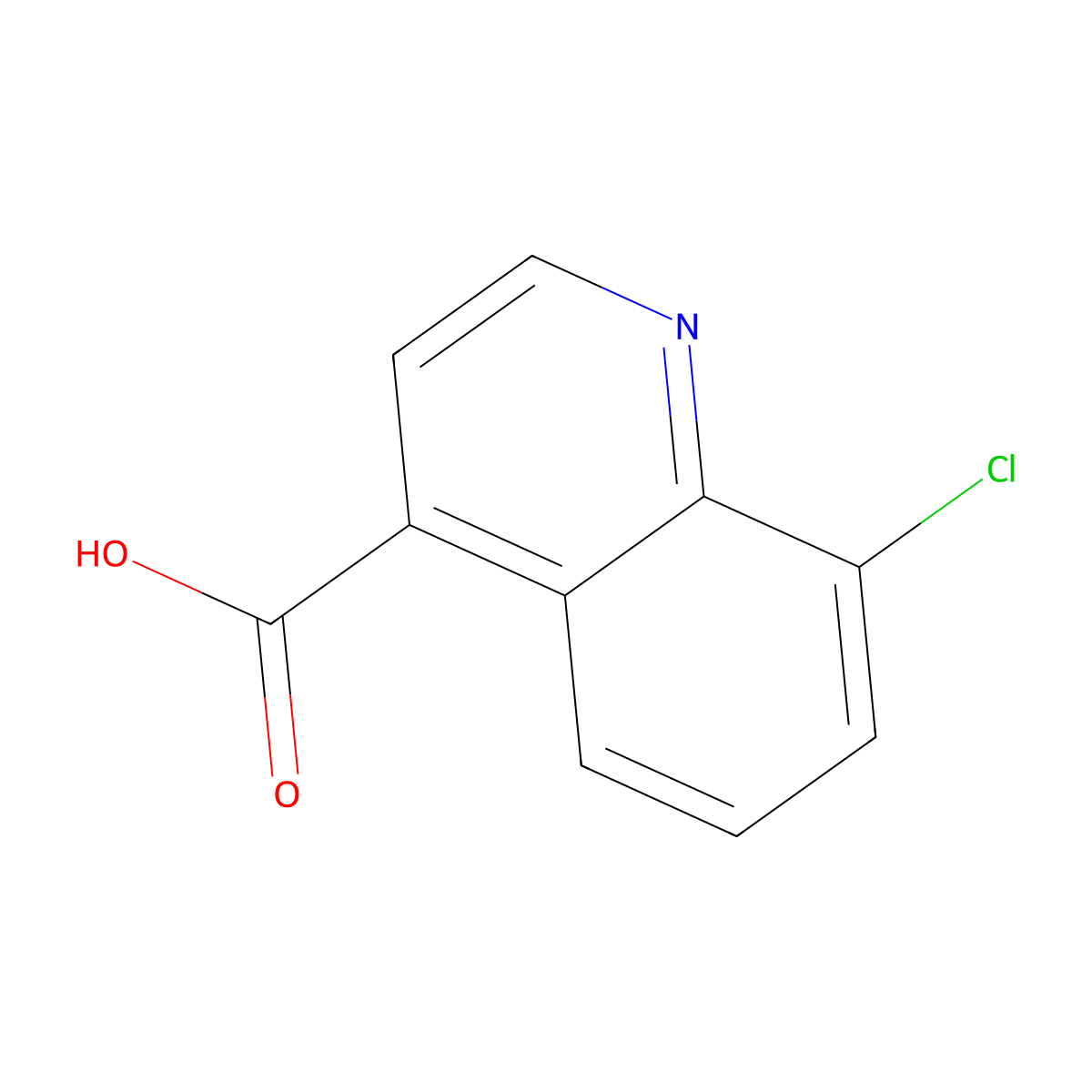 8-Chloroquinoline-4-carboxylic acid molecular structure, CAS 121490-66-2