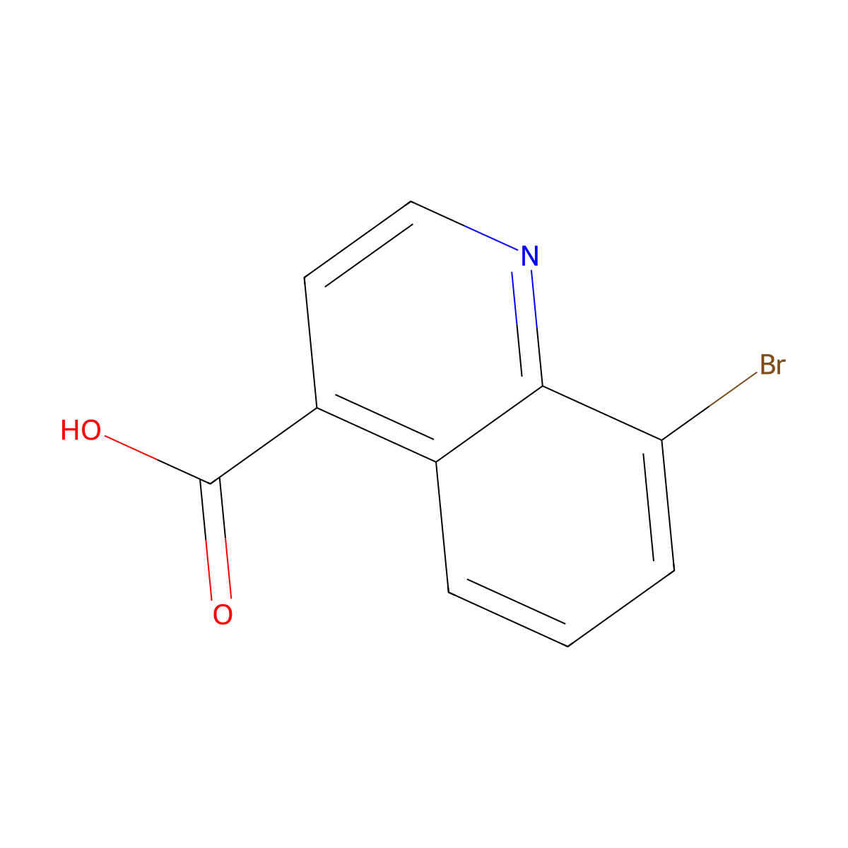 8-Bromoquinoline-4-carboxylic acid molecular structure, CAS 121490-67-3