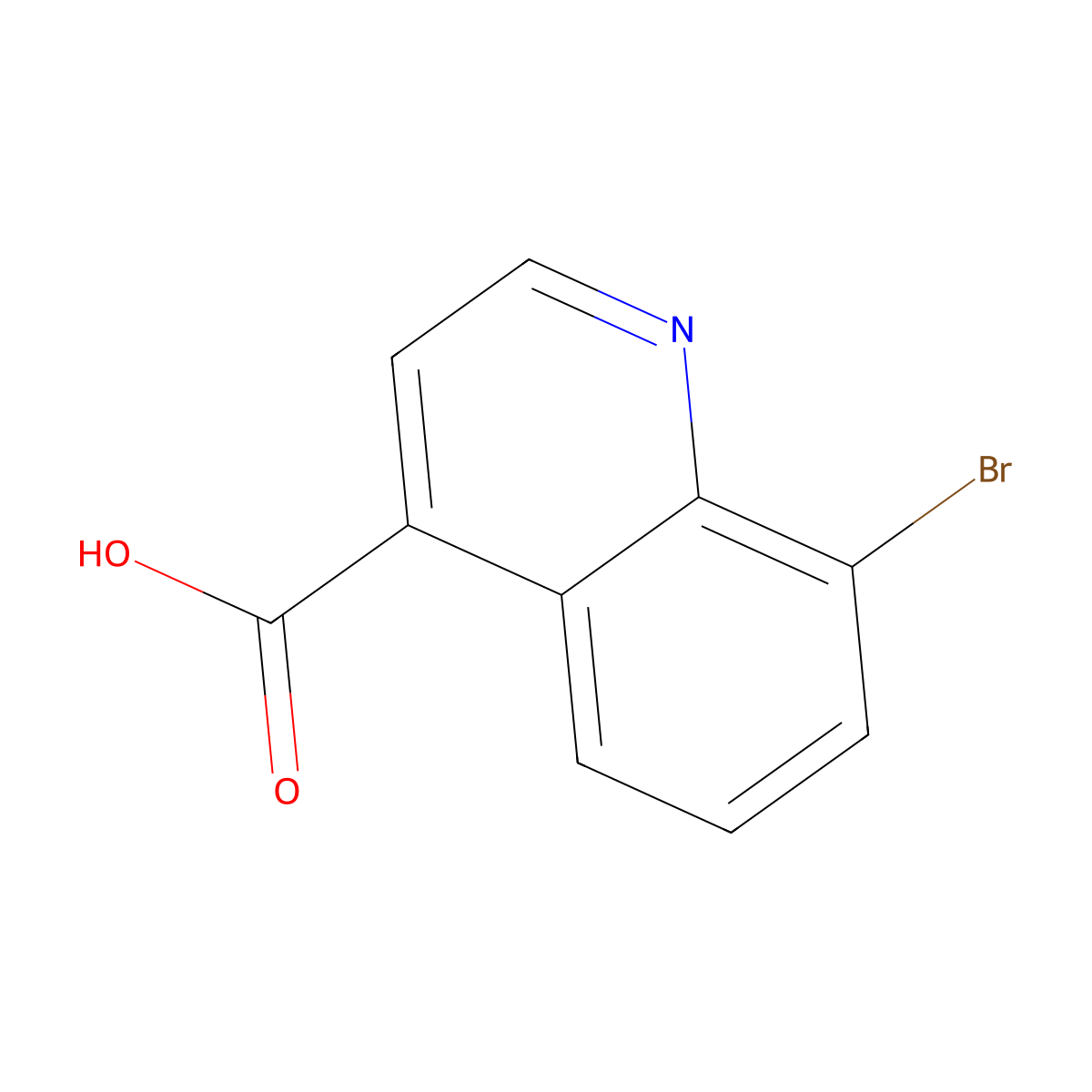 8-Bromoquinoline-4-carboxylic acid molecular structure, CAS 121490-67-3