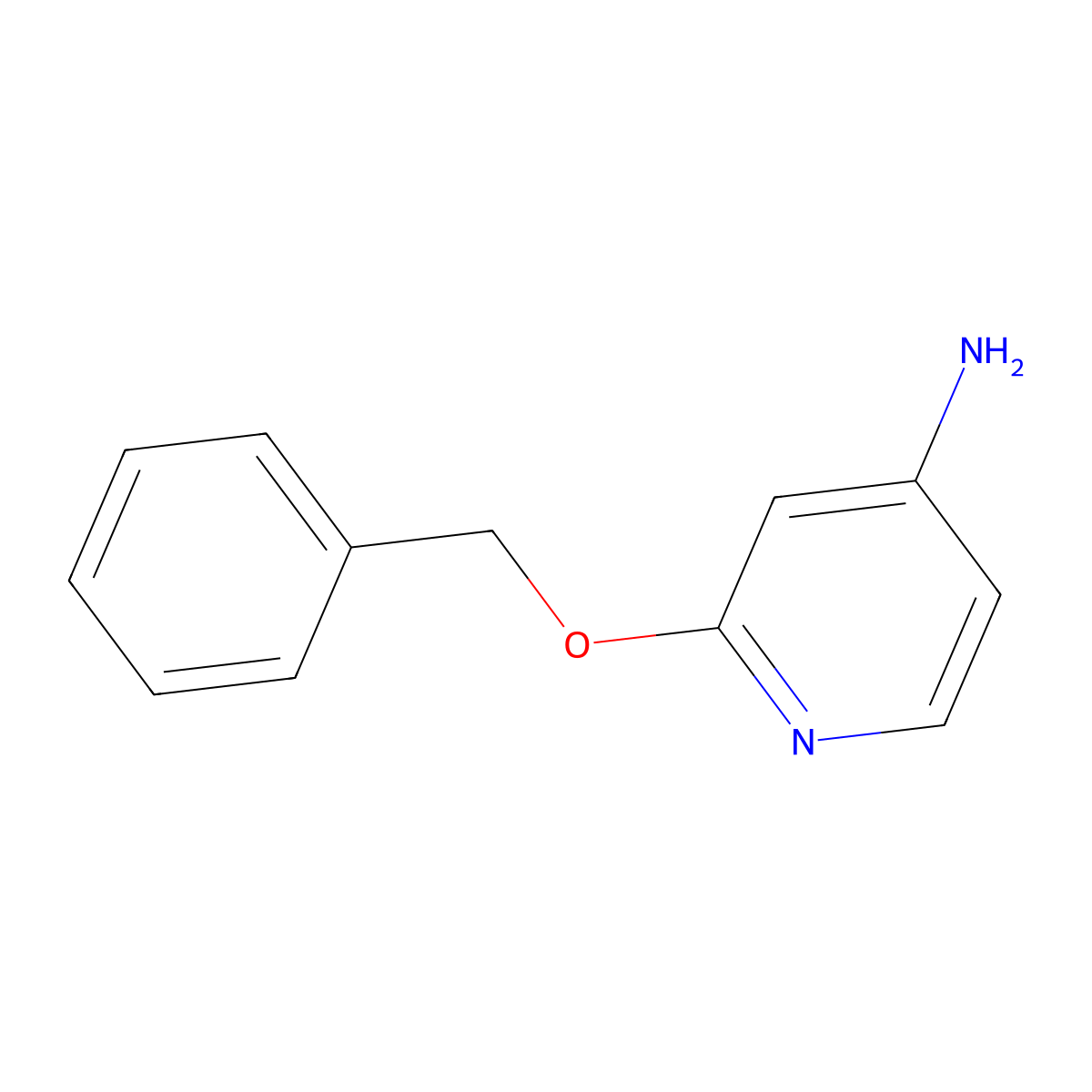 2-(Benzyloxy)pyridin-4-amine molecular structure, CAS 1214900-01-2
