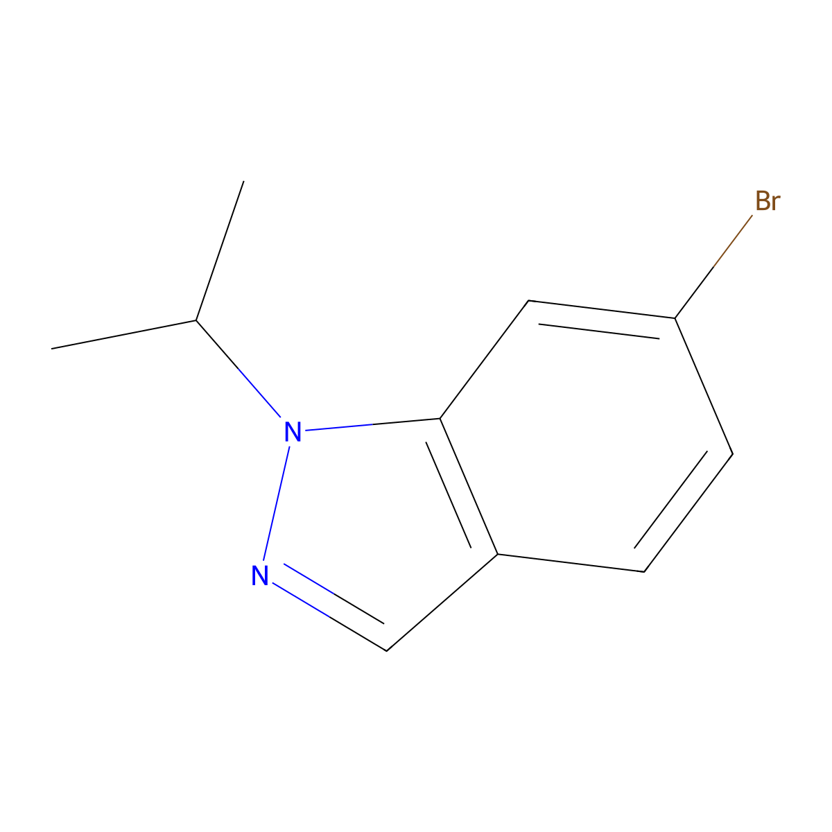 6-Bromo-1-isopropyl-1H-indazole molecular structure, CAS 1214900-44-3