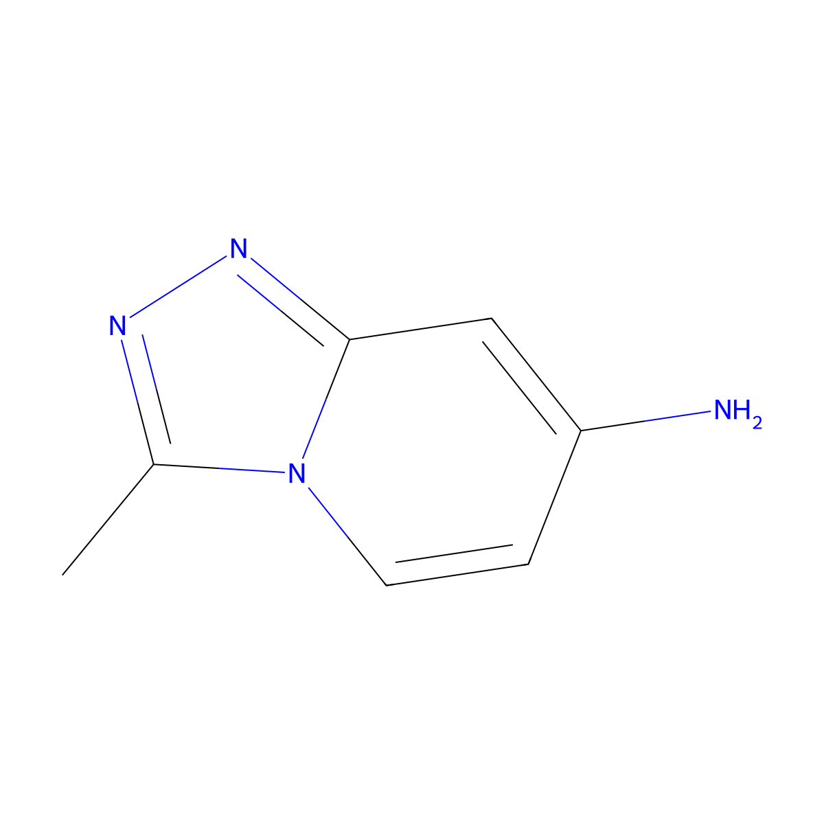 3-Methyl[1,2,4]triazolo[4,3-a]pyridin-7-amine molecular structure, CAS 1214900-87-4