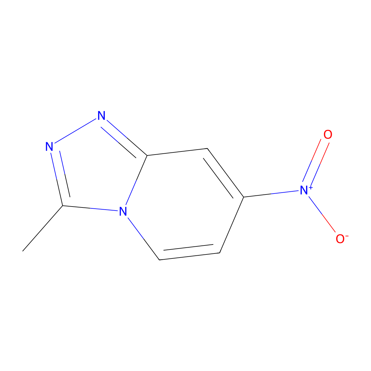 3-Methyl-7-nitro-[1,2,4]triazolo[4,3-a]pyridine molecular structure, CAS 1214900-91-0