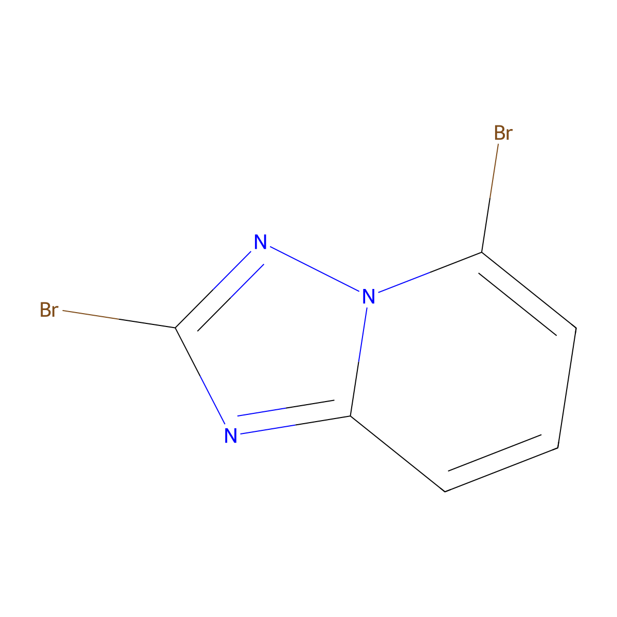 2,5-Dibromo-[1,2,4]triazolo[1,5-a]pyridine molecular structure, CAS 1214901-64-0